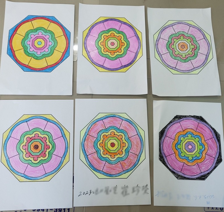 미술활동 <만다라색칠하기>